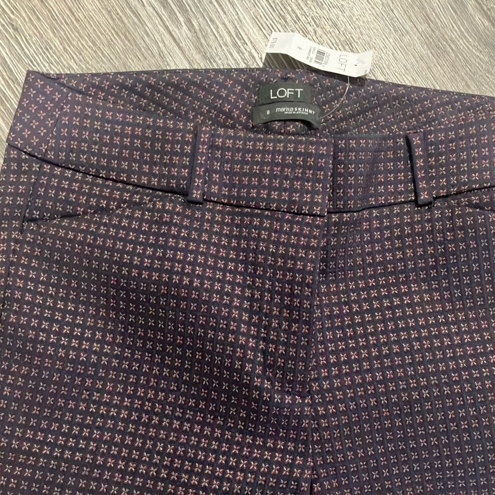 Loft Marisa skinny pant jacquard